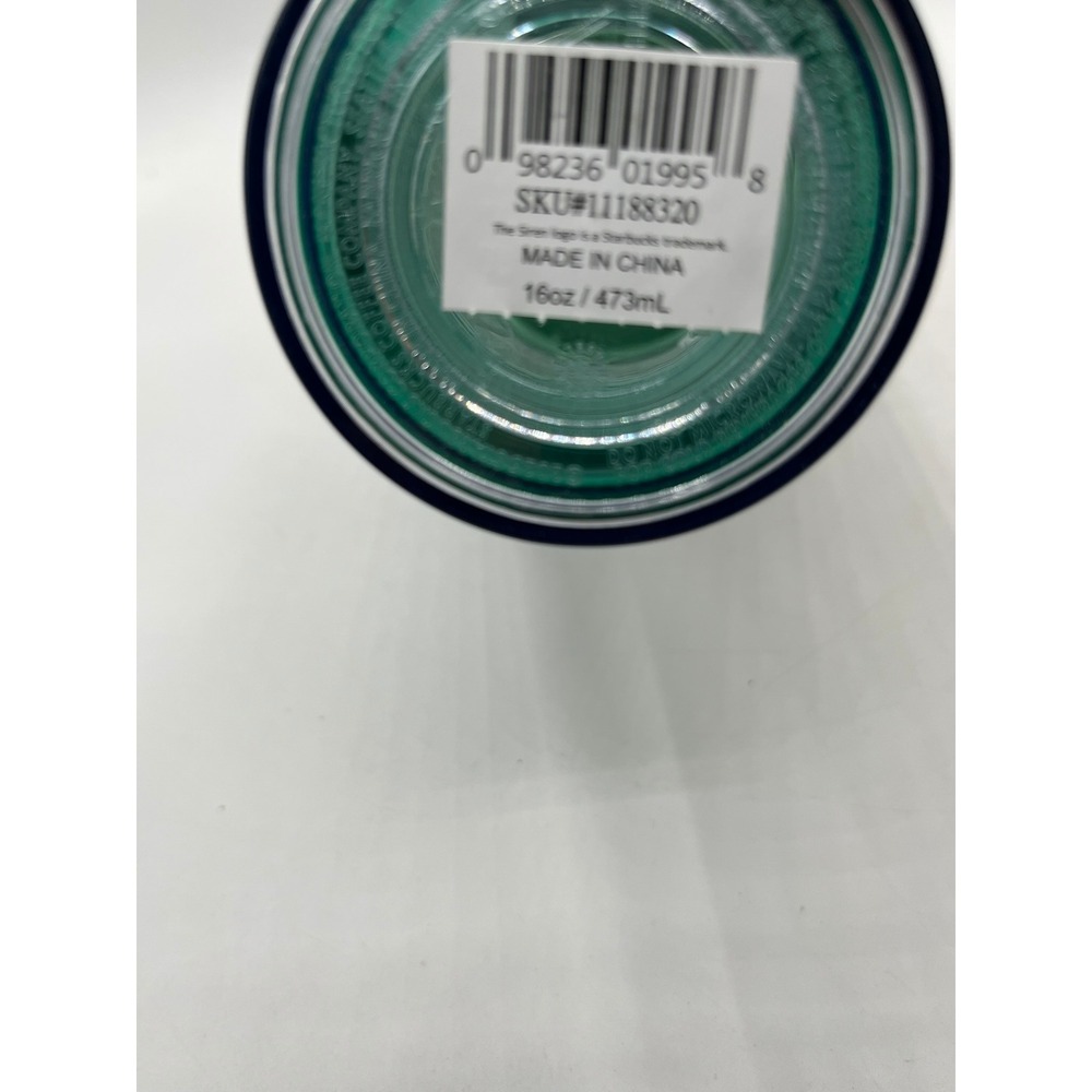 Starbucks Green Ombre Cold Cup Tumbler 16oz Locking Lid with Straw 11188320 - Picture 6 of 7
